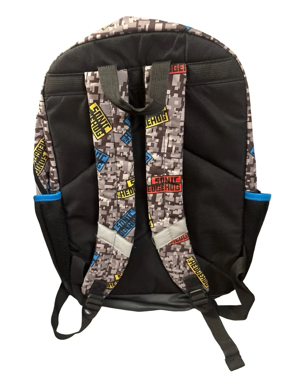 Sega Sonic Blue Kids 3D Backpack Travel Camping School Bag